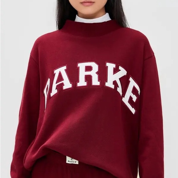 Parke Tops - Parke Women's Burgundy Mockneck